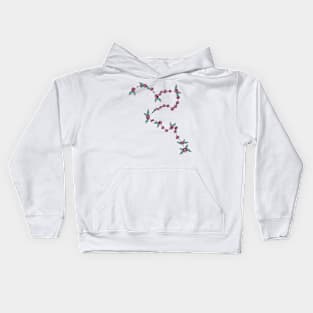 Eridanus Constellation Roses and Hearts Doodle Kids Hoodie